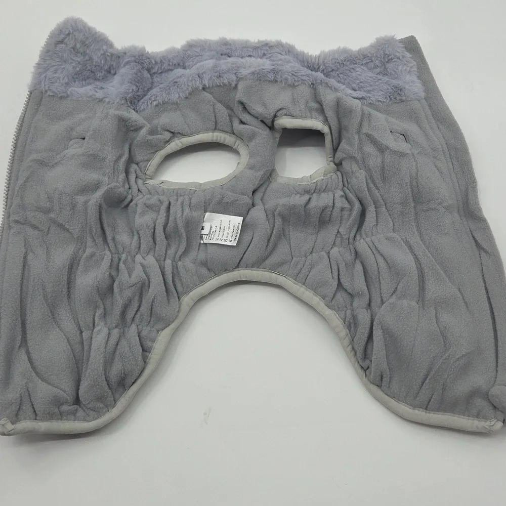 Purple and Gray Dog Jacket Medium NWOT